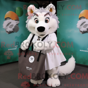 White Say Wolf mascot...