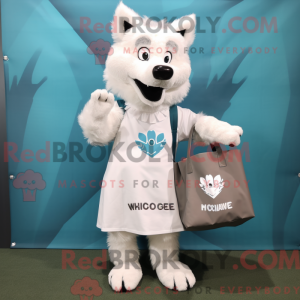 Personaggio mascotte bianco...