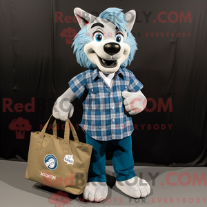 Blue Say Wolf mascot...
