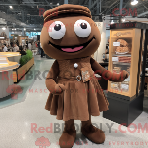 Brun peber maskot kostume...