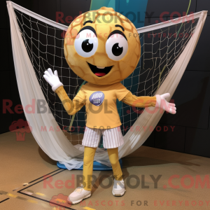 Gold Volleyball Net maskot...