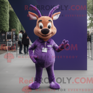 Máscara de veado roxo com...