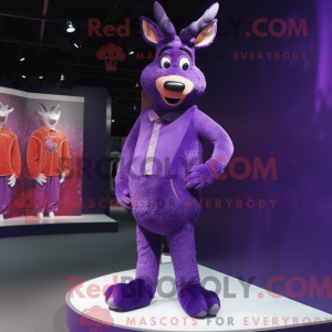 Máscara de veado roxo com...
