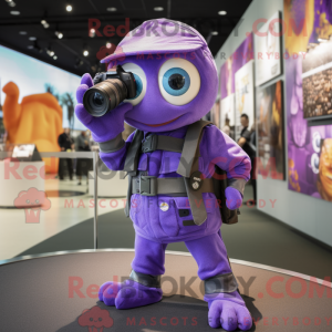 Postava maskota Purple...