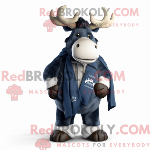 Navy Moose-maskotdraktfigur...