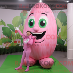 Pink Beanstalk maskot...