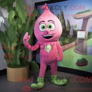 Pink Beanstalk maskot...