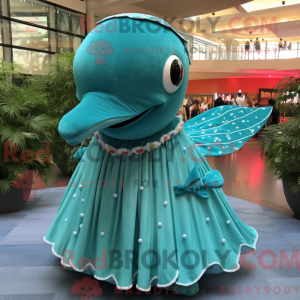 Disfraz de mascota ballena...