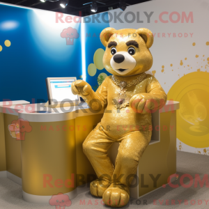 Costume mascotte d ours en...