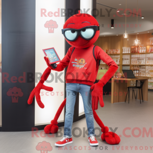 Maskottchenkostüm Rote...