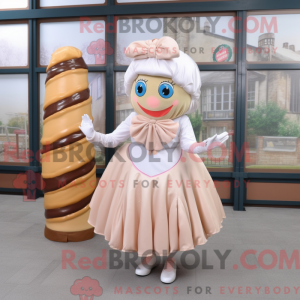 Crème donut mascottekostuum...