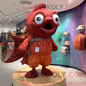 Máscara Maroon Goldfish com...