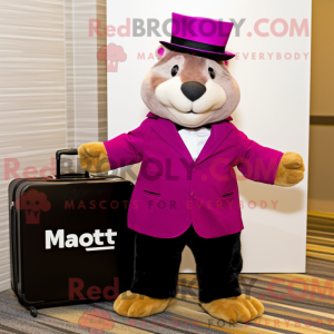 Magenta Marmot mascot...
