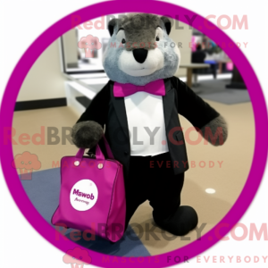 Magenta Marmot maskot...