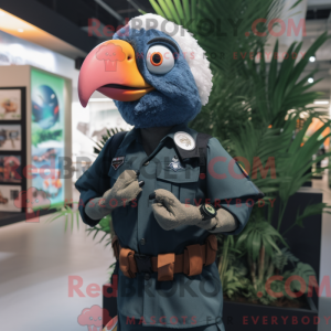 Navy Parrot maskot kostume...