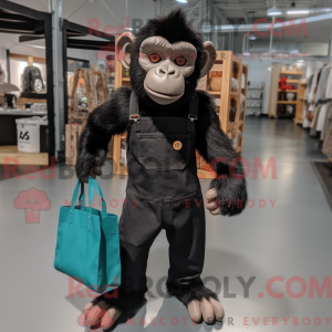 Mascotte de chimpanzé noir...