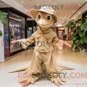 Beige Pterodactyl maskot...