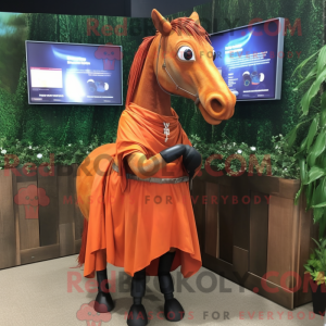 Rust Horse mascottekostuum...