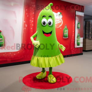 Lime Green Bottle Of...