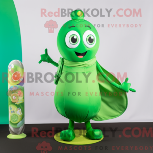 Zielony godteri maskot...