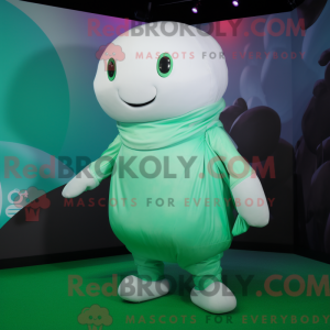 Grøn Beluga Whale maskot...