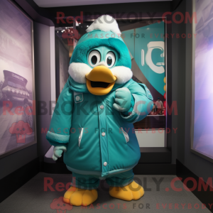 Postava maskota Teal Candy...