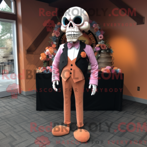 Peach Skull maskot kostume...
