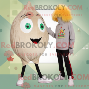 Beige Shakshuka maskot...