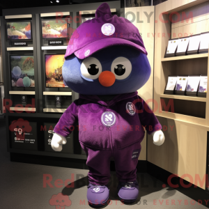 Purple Plum Maskottchen...