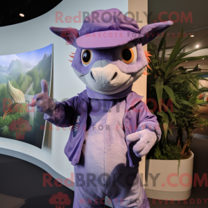 Lavendel Chupacabra maskot...