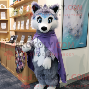Lavendel Wolf mascotte...