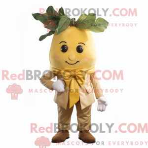Gold Beet maskot kostume...