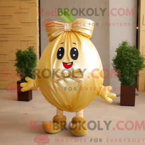 Gold Beet mascottekostuum...