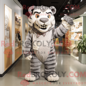 Grauer Tiger Maskottchen...