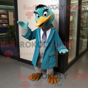 Teal Aglet Maskottchen...