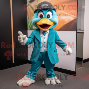 Teal Aglet Maskottchen...