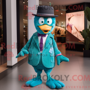 Teal Aglet Maskottchen...