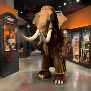 Rust Mammoth mascot costume...