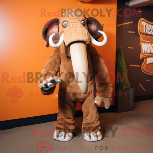 Rust Mammoth mascot costume...
