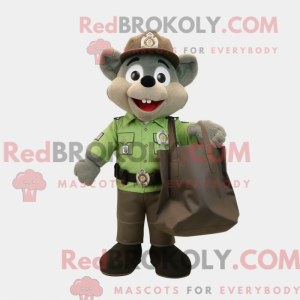 Oliven politibetjent maskot...