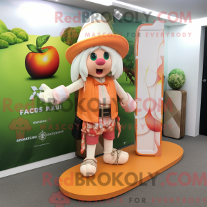 Peach Celtic Cross mascot...