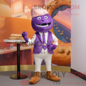 Lila Croissant Maskottchen...