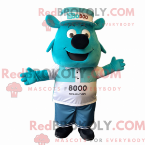 Teal Bbq Ribs maskot...