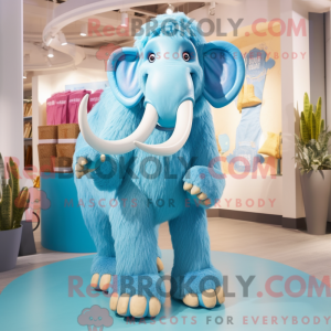 Sky Blue Mammoth mascotte...