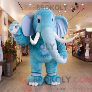 Sky Blue Mammoth mascot...