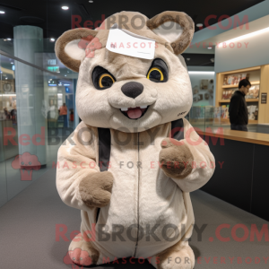Tan Chinchilla maskot...