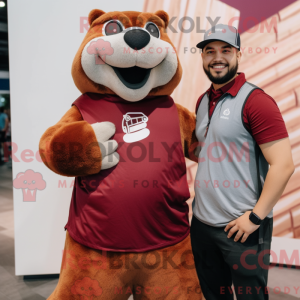 Maroon Marmot mascot...