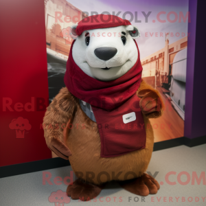 Maroon Marmot maskot...