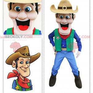 Vill vest cowboy maskot - Redbrokoly.com
