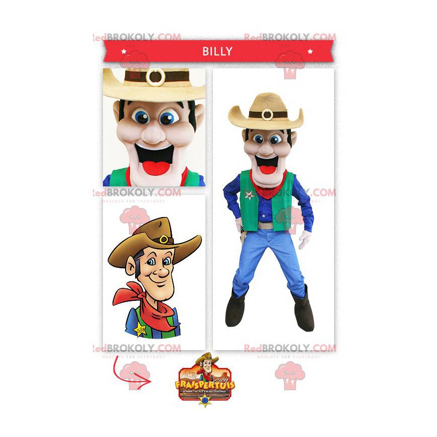 Mascote cowboy do oeste selvagem - Redbrokoly.com